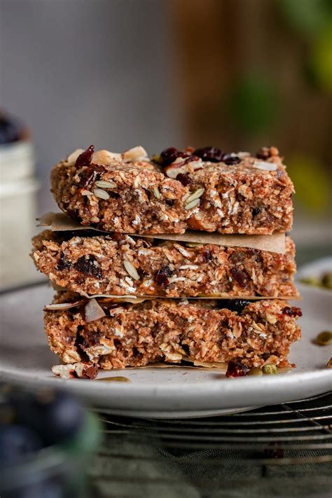 Hazelnut Granola Breakfast Bars Recipe Granola Breakfast Almond Granola Food Processor Recipes