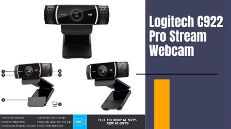 Logitech C922 Pro Steam Webcam Youtube