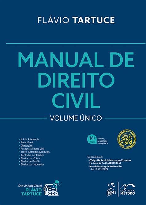 Manual de direito civil Volume único 14ª edição 2024 Flávio Tartuce