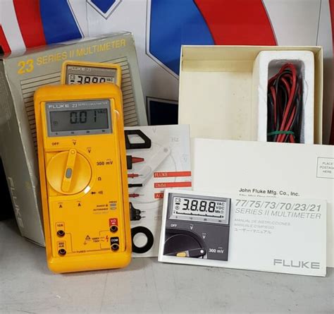 Fluke 23 Series II Digital Multimeter Meter 1000v Tool For Sale Online