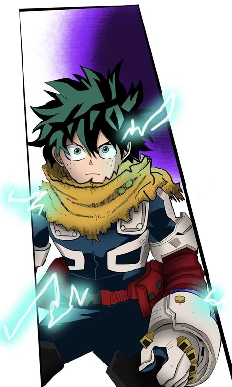 My Deku manga colorings for his most recent suit (I’m aware they’re ...