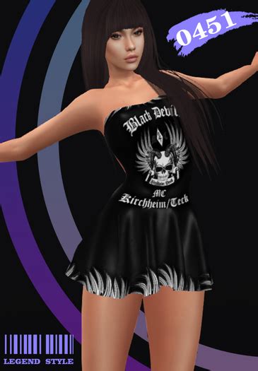 Second Life Marketplace 0451 T ~legend~ Dress Black Devils