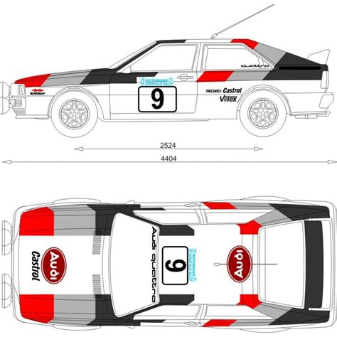 Audi Quattro Full Graphics Race Acrolpolis Rally Kit