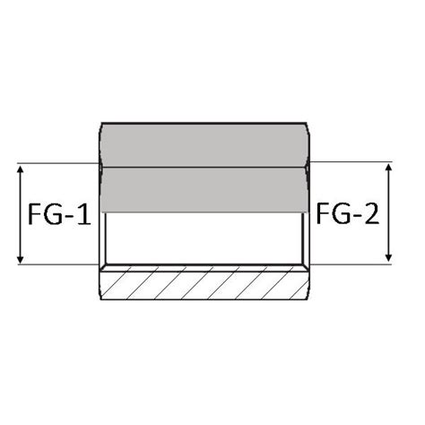 Wufg Adaptateur Droit Femelle Gaz Cylindrique X Femelle Gaz Cylindrique