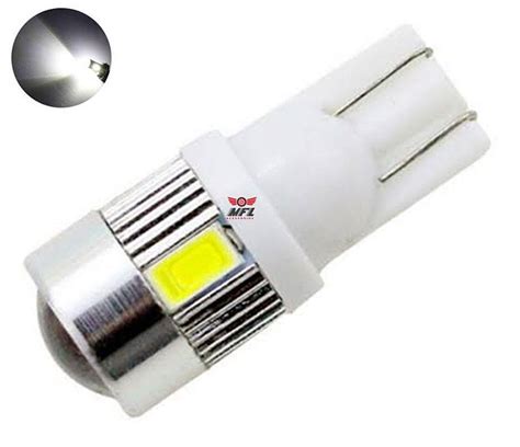 LAMPADA T10 CREE 6 LED W5W WHITE BRANCO 12V MFL ACESSORIOS LTDA