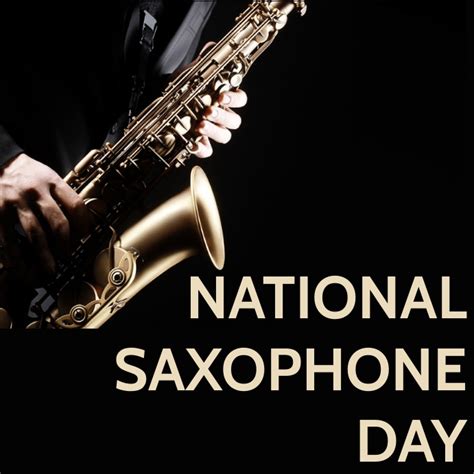 Plantilla De Día Nacional Del Saxofón Postermywall