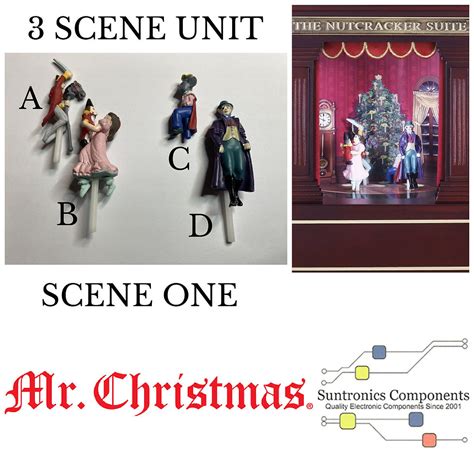 Mr Christmas The Nutcracker Suite Scene Happy Holidays Parts