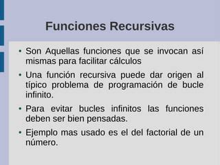 Funciones Recursivas Ppt Descarga Gratuita