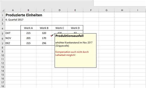 Excel Kommentare Erstellen Anzeigen Und Drucken Pcs Campus