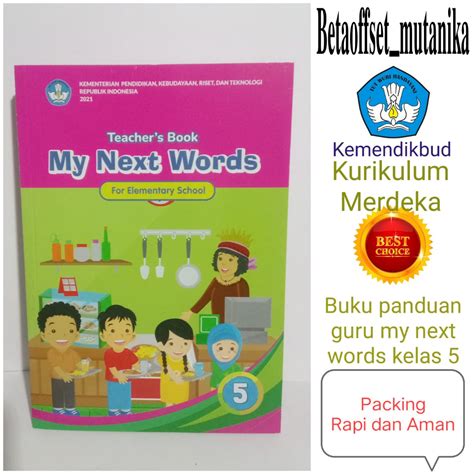 Jual Buku Panduan Guru Kelas Sd My Next Words Kurikulum Merdeka