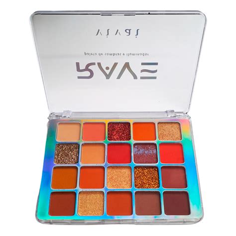 Paleta De Sombras E Iluminador Rave Vivai Maquiagem Barata