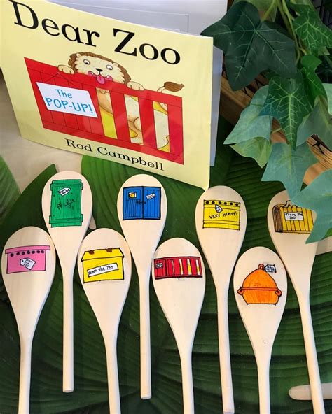 One Of Our Amazing Educators Hand Painted These Dear Zoo Story Spoons