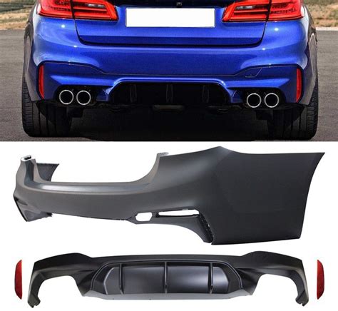 2017-2018 BMW 5-Series G30 Sedan M5 Style Rear Bumper Cover Conversion ...