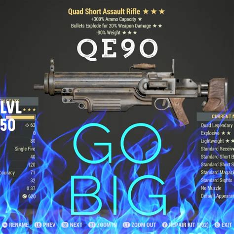 Qe90 Assault Rifle Fallout 76 Game Items Gameflip