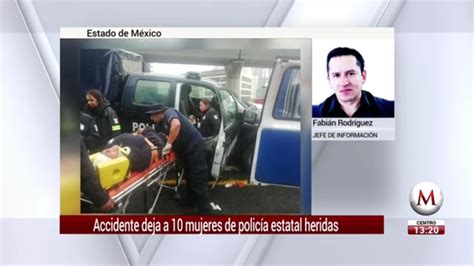 Choque de patrulla deja policías lesionadas en la México Toluca Grupo