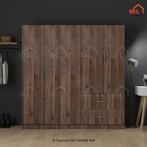 ARCIO 6X6FT 3 2 DOORS WARDROBE WITH SHELF Almari Baju Kabinet Baju