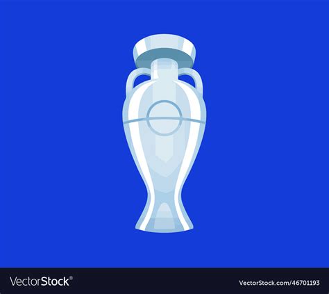 Euro trophy european football final design Vector Image