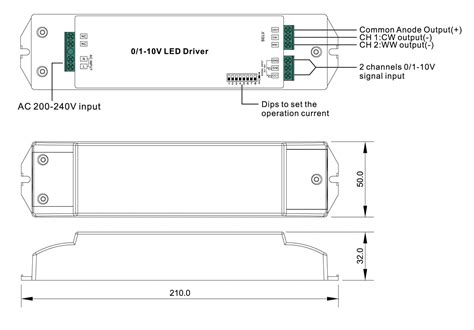 SUNRICHER 1 10V Tunable White 2 Channel Constant Current Driver 75W