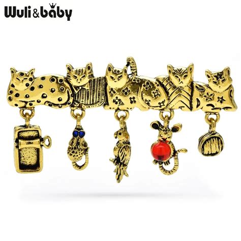 Винтажная брошь в виде кошки | AliExpress