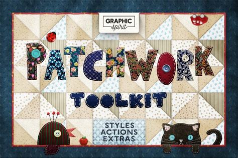 Photoshop TOOLKIT PATCHWORK Effect 19 ONLY MasterBundles