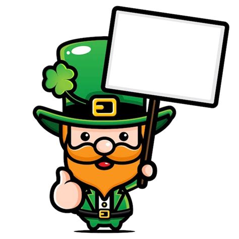 Premium Vector Saint Patrick Day Cartoon Character Leprechaun