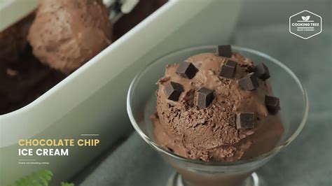 진한🍫 초콜릿 칩 아이스크림 만들기 Chocolate Chip Ice Cream Recipe Cooking Tree