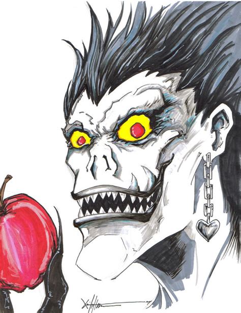 Ryuk, yes I like apples by ChrisOzFulton on DeviantArt