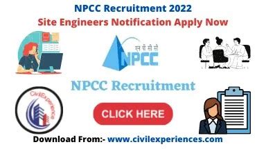 NPCC Recruitment 2022 For Site Engineers Official Notification Apply