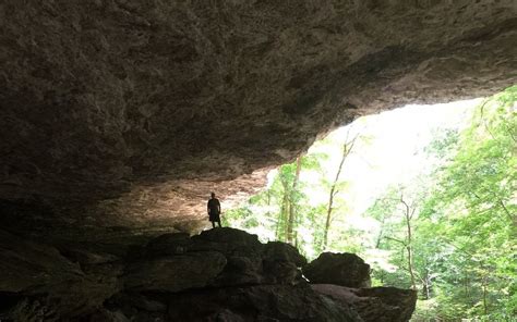 Eden Falls In Arkansas Leads To A Rare Underground Waterfall