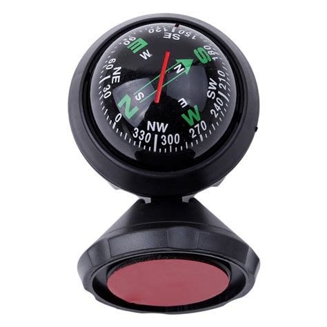 1pc 360 Degree Rotation Waterproof Vehicle Navigation Ball Shaped Car Compass With Suction Cup