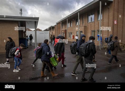 Ter Apel Asylum Seekers On The Grounds Of The Registration Center In