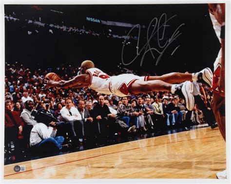 Dennis Rodman Signed Bulls Photo - CharityStars