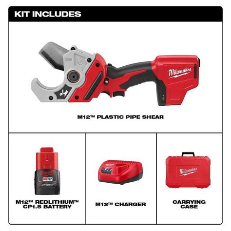 Milwaukee M V Lithium Ion Cordless Copper Tubing Cutter Kit With