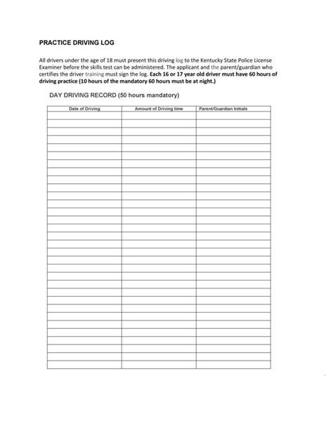 50 Printable Drivers Daily Log Books Templates And Examples