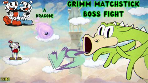 Grimm Matchstick Boss Fight Cuphead Youtube