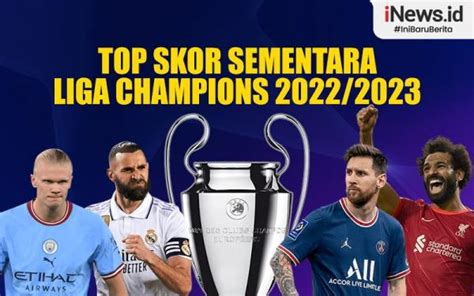 Infografis Top Skor Sementara Liga Champions