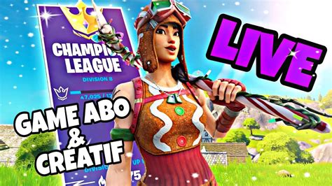 LIVE FORTNITE FR PS5 FACECAM ARÈNE GAME ABO CRÉATIF