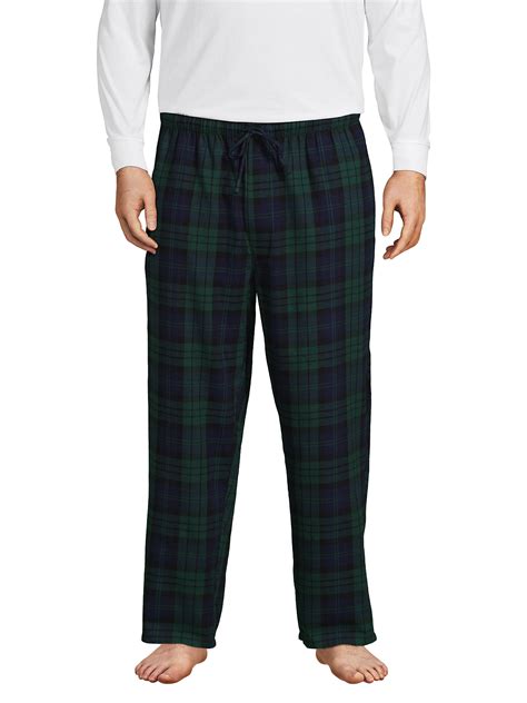 Lands End Mens Big And Tall Flannel Pajama Pants