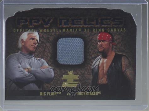 2002 Fleer WWE RAW vs SmackDown! - PPV Relics #RFUN - Ric Flair, Undertaker