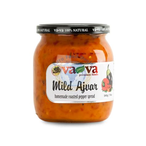 Vava Home Made Macedonian Ajvar Mild 540g - Euro Food Deals