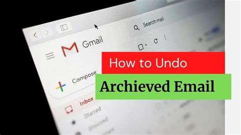 How To Undo Archived Emails In Gmail YouTube