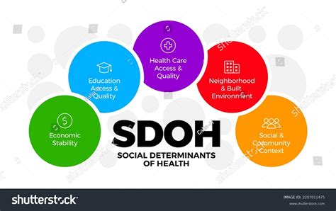 Sdoh Social Determinants Of Health Vector Royalty Free Stock