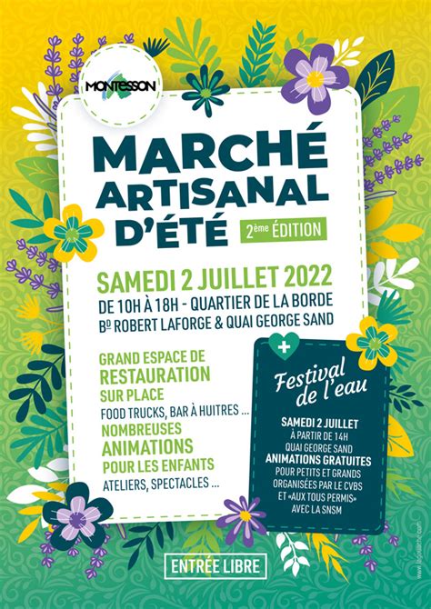 Lagouache Affiche March Artisanal Pour Mairie De Montesson