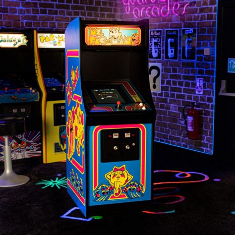 Official Ms Pac Man Quarter Size Arcade Cabinet Crescent Geek