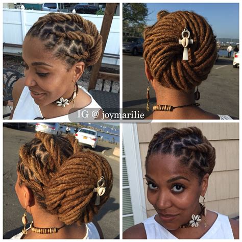 Loc Bun And Twists Loc Style Hair Styles Dreadlock Hairstyles Locs Hairstyles