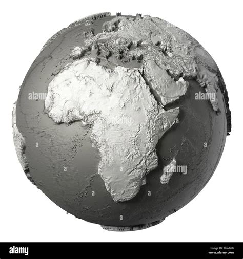 3D Globe Africa Stock Photo - Alamy