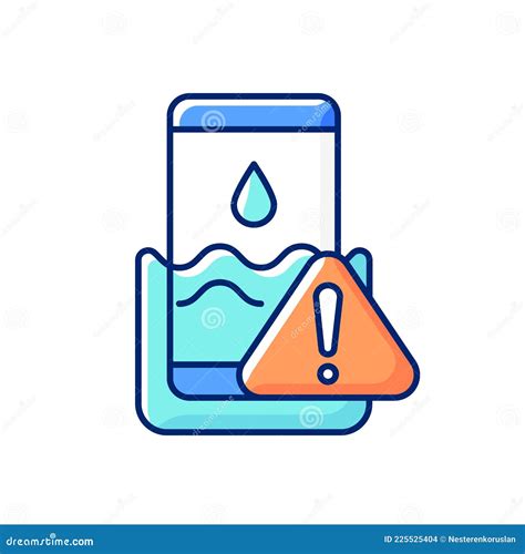 Water Damage RGB Color Icon Stock Vector - Illustration of moisture