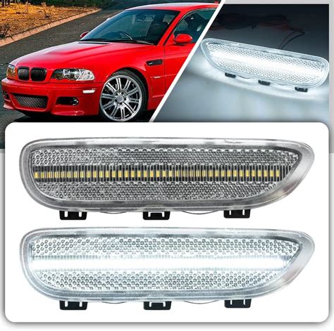 Amazon Nsautolighting White Led Front Side Marker Reflector Lights