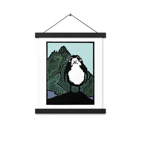 Star Wars Poster, Porg From Star Wars, Small Affordable Art, Ready to ...