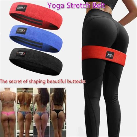 Buy 7 Colors Women Hip Training Band Durable Yoga Resistance Bands